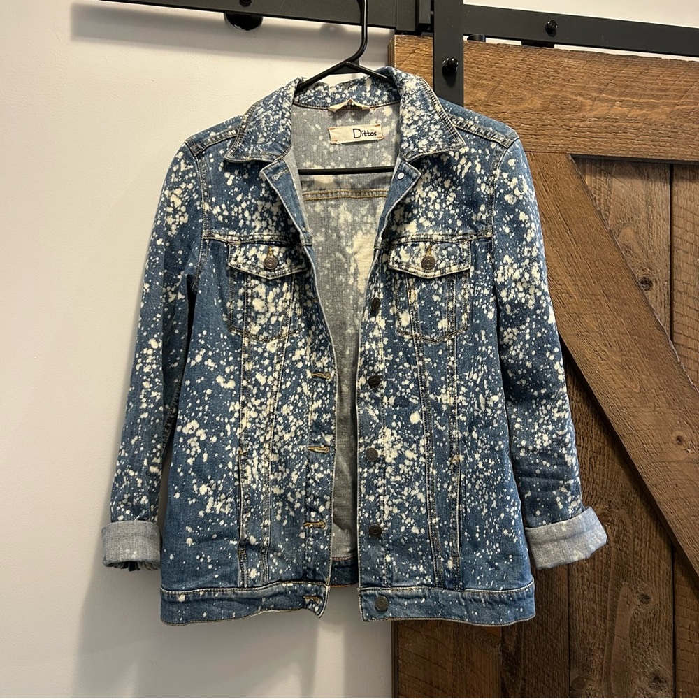 Dittos Splatter Boyfriend Denim Jacket